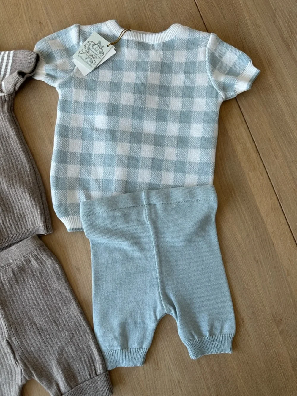 NWT Kids Matching Sets - Blue & Brown Knit Two-Piece Sets - Picture 12 of 12